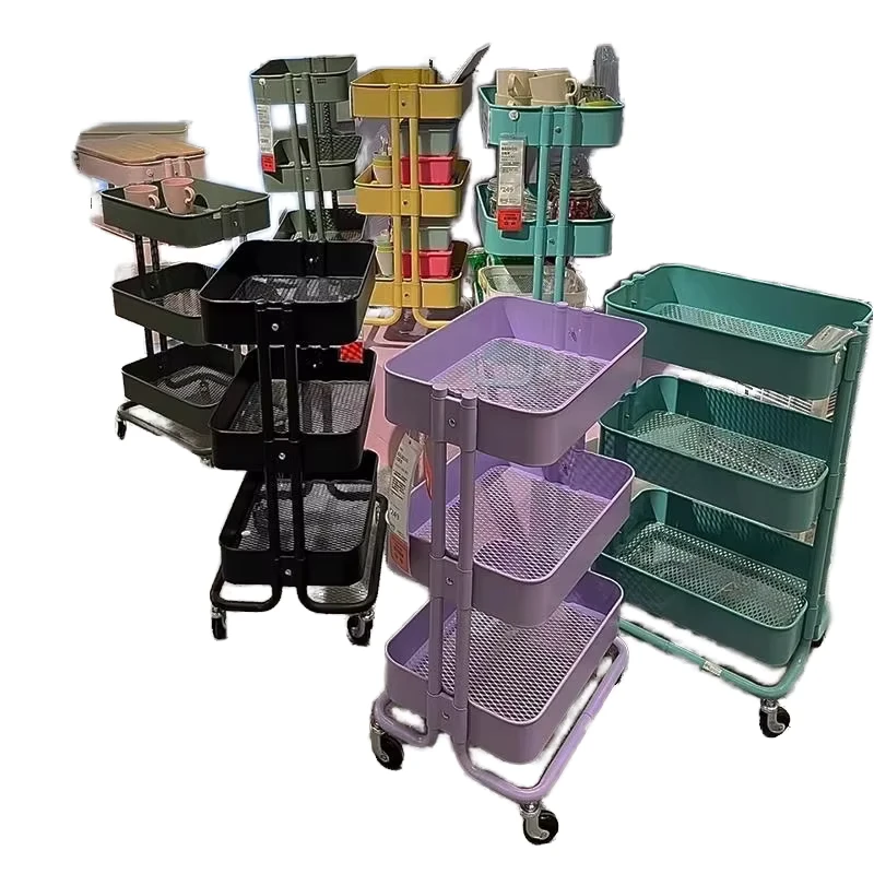 Nail Plastic Foldable 4 Wheel Eco Friendly Easy Moving Modern Beauty Salon Trolley Bed Massage Table Hairdresser Chair Tools