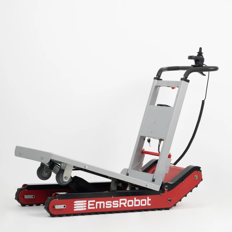 Nano Foldable Electric Transport Trolley Stair Climbing Tracked Platform Trucks Stairs Lifter 300kg Load Capacity