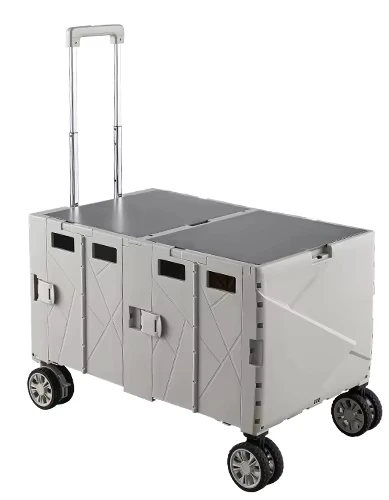 New 140L Large Capacity Folding Campervan Universal Wheels Brakes Foldable Climbing Outside