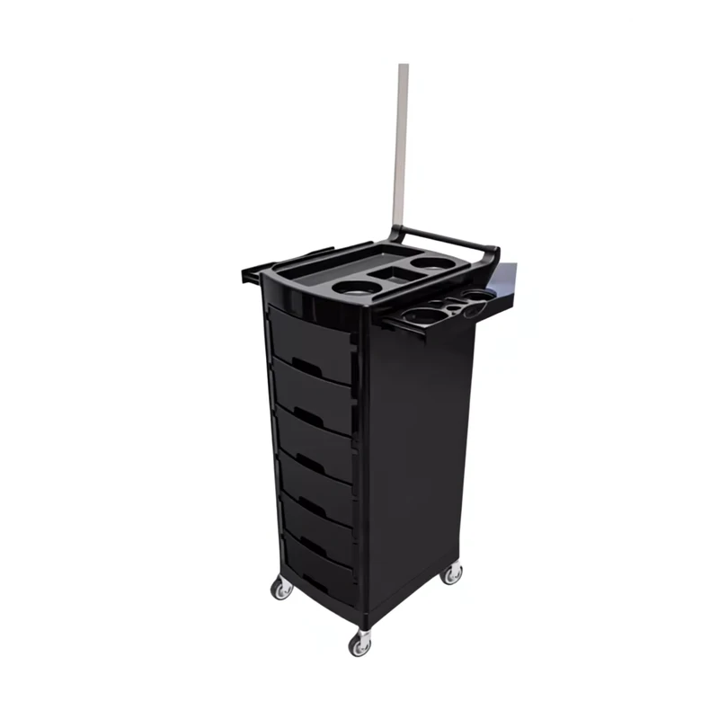 New Arrival High end Plastic Hair Salon Trolley Modern Design Large Capacity Tool Cabinet for Perming Dyeing