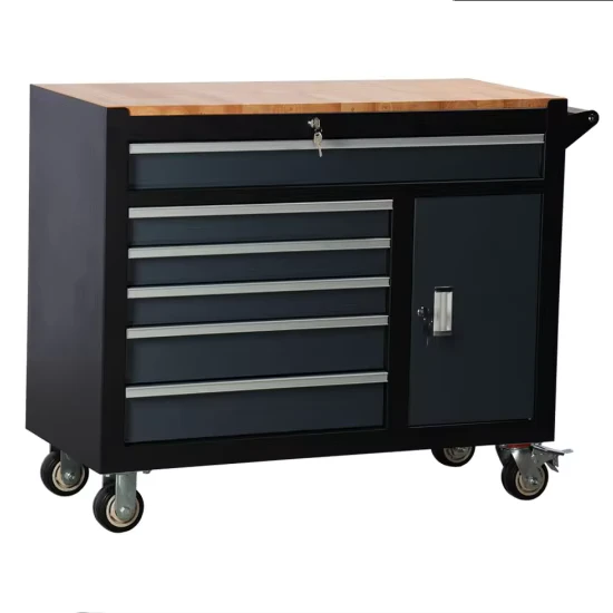 New Design Heavy Duty Iron Workshop Garage Tool Cart Trolley with Drawers Auto Car Repair Tool Cabinet OEM