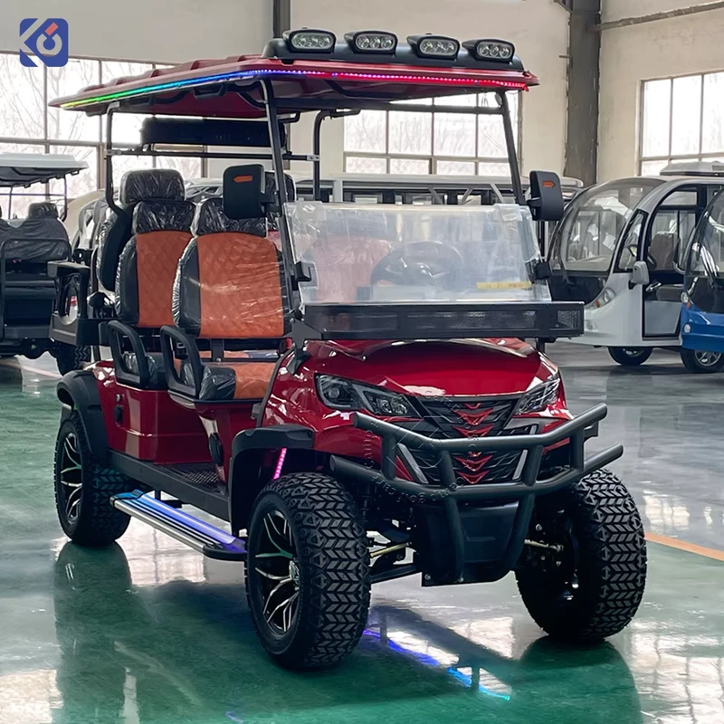 New Design Upgraded 4 Seater Golf Carts Gas Powered Street Legal Gasoline Golf Buggy Car