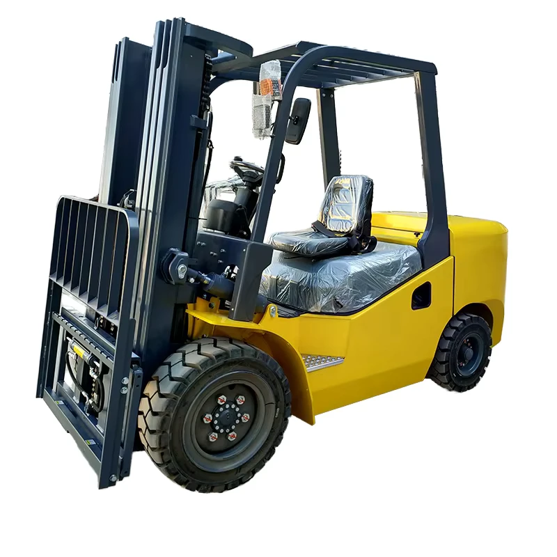 New EPA Diesel Mini All Terrain Forklift Pallet Truck Off Road 3/3.5/5 Ton Capacity Manual CE ISO Seat Used Components Mast