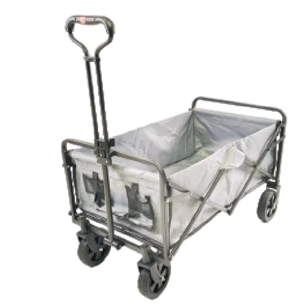 New Folding Camping Wagon Cart Collapsible Sturdy 600D Oxford Frame Garden Beach Heavy Duty Foldable