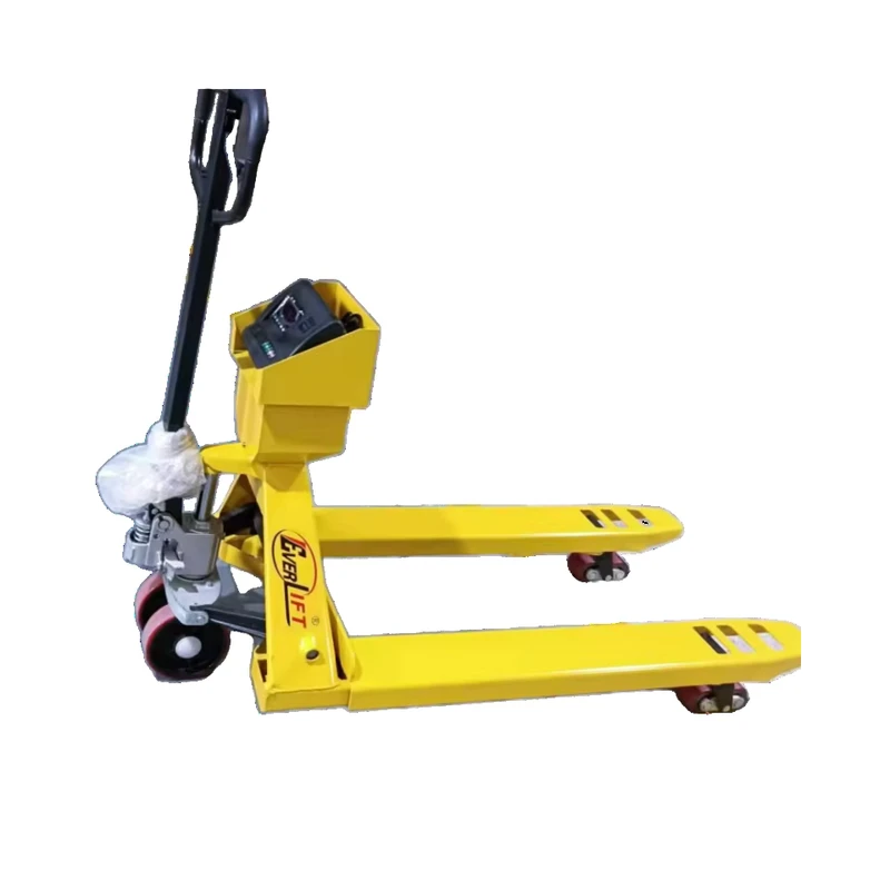 New Forklift 2 Ton Powered Pallet Truck Scale CE&ISO Certified Electric Pallet Jack Retail Restaurant Warehouse