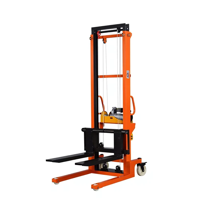 New H G Forklift Manual Hydraulic Stacker 2 Ton T Hand Push Lifting Truck Loading Truck Earth Cattle Forklift