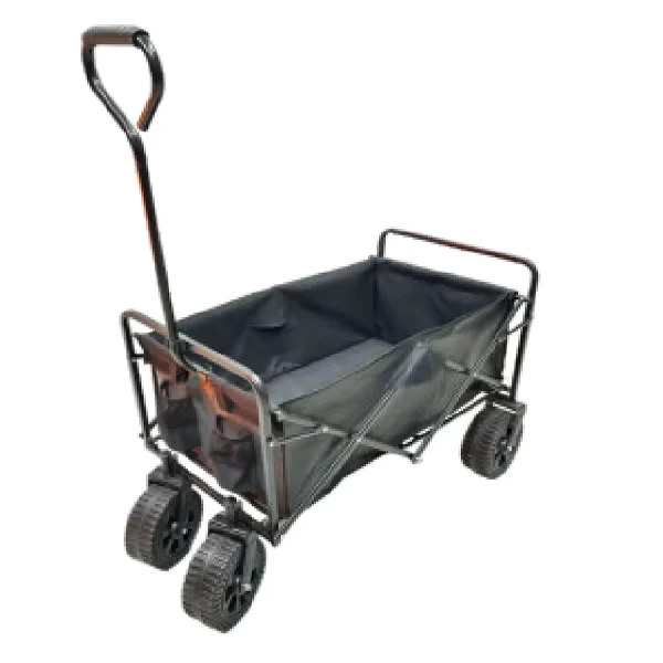 New Mini Camping Trolley Foldable Beach Cart 600D Oxford Material Outdoor Utility Wagon for Hotels