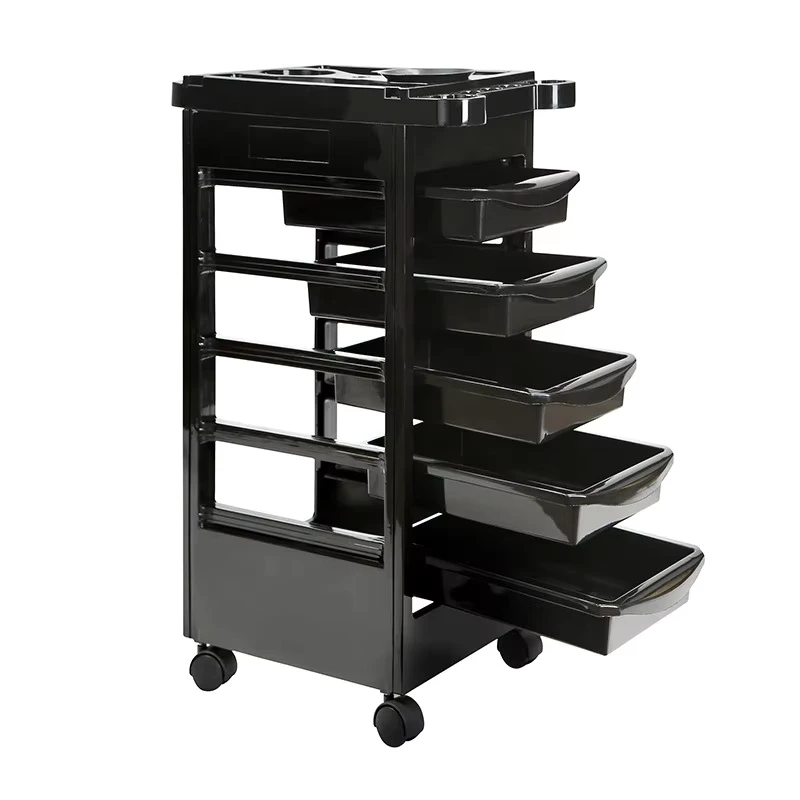 New Salon Hairdressing Tool Car Beauty Trolley Barbershop Special Ironing Tool Multi functional Six layer bar Car