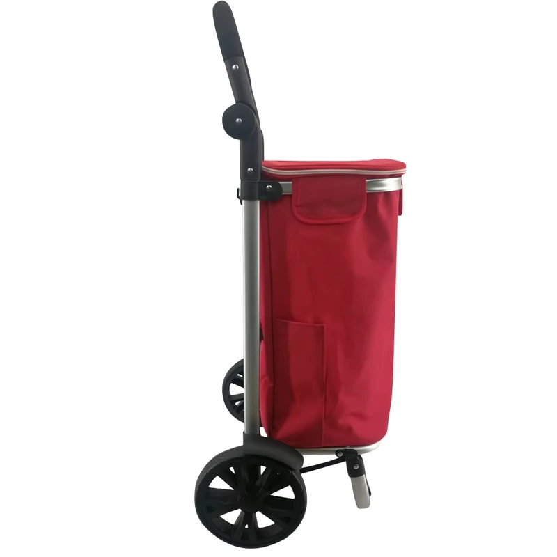 New Style Portable Trolley Supermarket Bag With Wheels For Shopping
