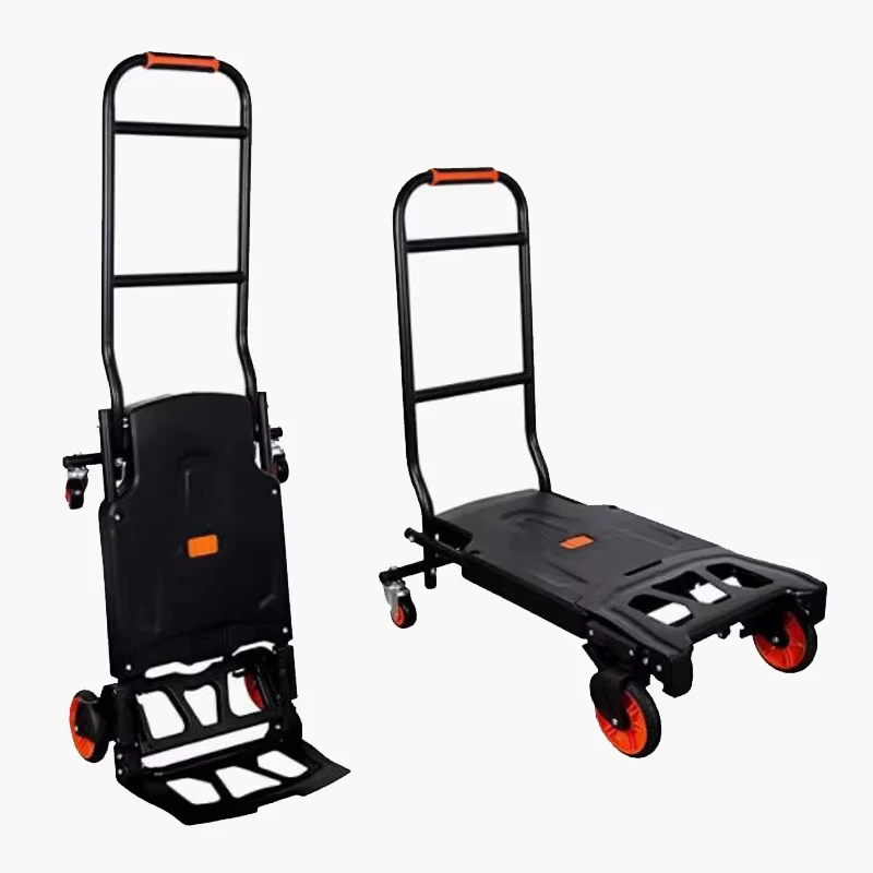New Two in One Trolley Flatbed Mute Folding Portable Home Shopping Cart Trolley Model MY 01 for Warehouse & Supermarket Use