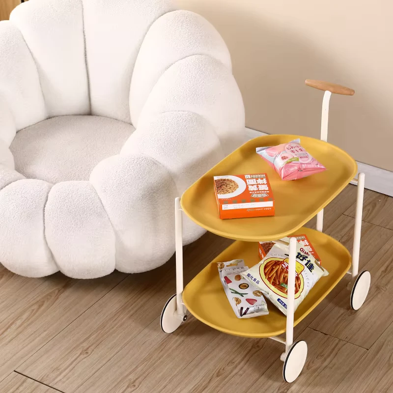 Newest Backpack Storage Rack Household Multi Layer Storage Cabinet Movable Kitchen Trolley with Wheels for Books and Snacks