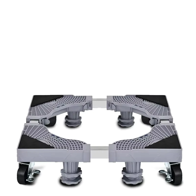 Newest Design Top Quality Base Fridge and Washing Machine Stand Adjustable Refrigerator Floor Trolley Mount Bracket