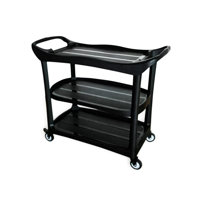 O Cleaning Plastic Service Cart With Wheels Kitchen Serving Cart Hotel Restaurant Rolling Cart Food Storage Service Trolley
