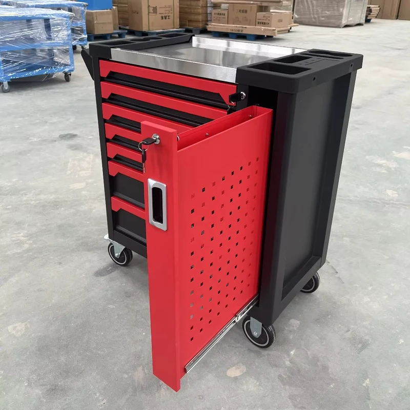 OEM 7 Drawer Rolling Tool Storage Cabinet Steel Iron Tool Chest with 4 Swivel Wheels