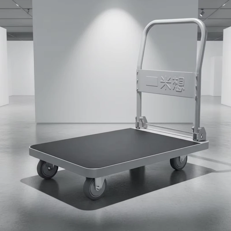 OEM Customizable BC 385 Push Cart Industrial Trolley Cart Moving Trolley Supermarket Trolley 300kg 90*60CM Hand Carts Trolleys