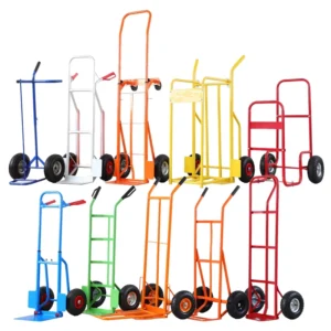 OEM Customizable Heavy Duty Steel Platform Hand Truck Dolly Trolley 80kg Load Capacity 7×1.5 Inch Solid Wheels 1 Year Warranty