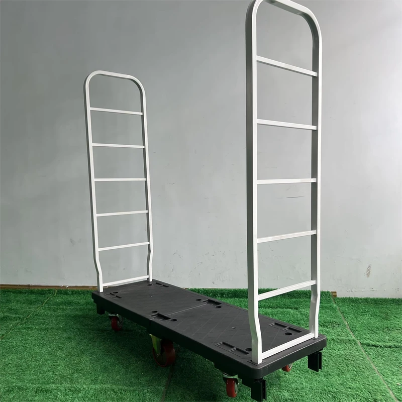 OEM Customizable Turnover Logistics Trolley Foldable 500kg Load Capacity Steel Hand Cart New Retail Use 4 Swivel Wheels