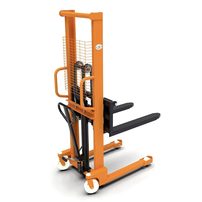 OEM High Efficiency Chinese Manual Forklift with Hydraulic Pallet Lift Manual Stacker Truck