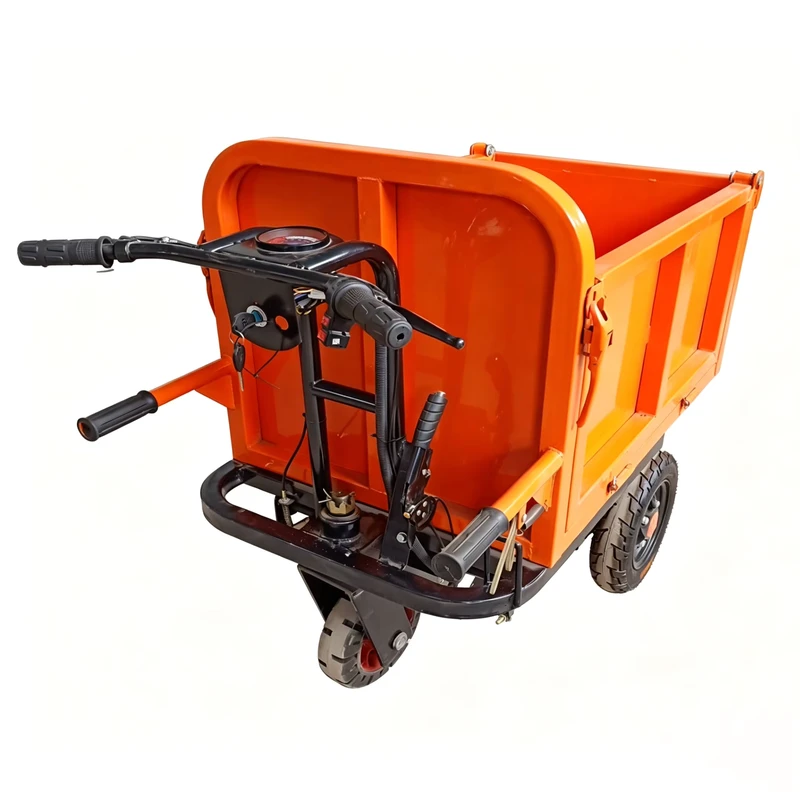 OEM Industrial Platform Motor Tricycle Four Wheel 1 Ton Heavy Duty Electric Metal Adjustable Hand Trolley 1000W