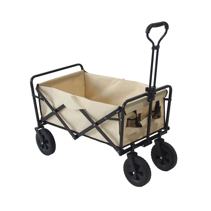 OEM ODM Portable Multipurpose Camping Garden Utility Camping Wagon Folding Trolley Outdoor Cart