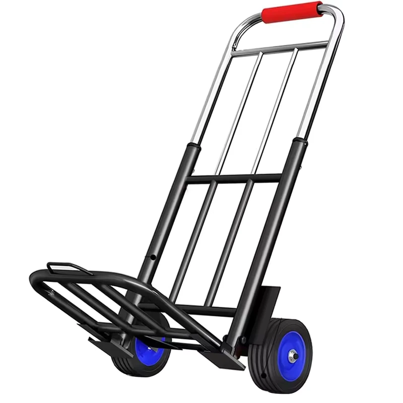 OEM Small Lightweight Portable Household Grocery Shopping Trolley Foldable Trailer Wheels for Luggage Handling Cargo Pulling