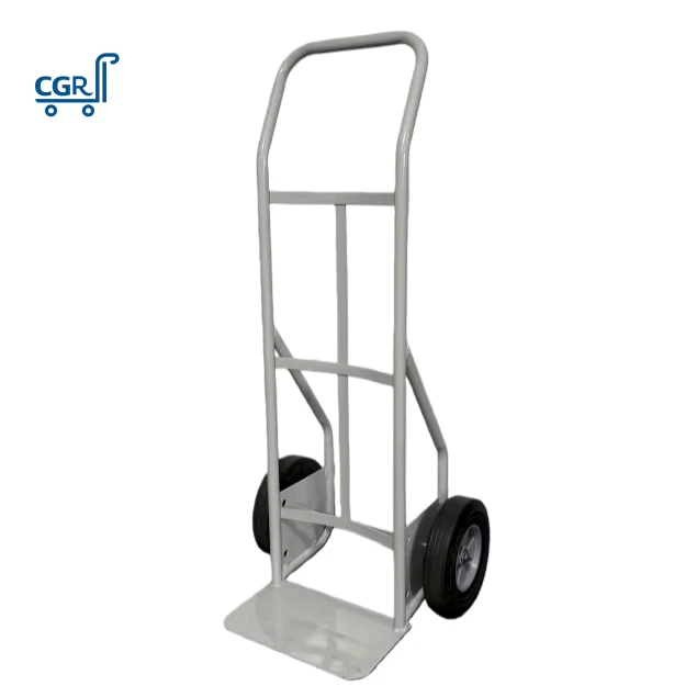 OEM Steel Platform Solid Rubber Wheel Hand Trolley Tool Cart for Storage and Transportation