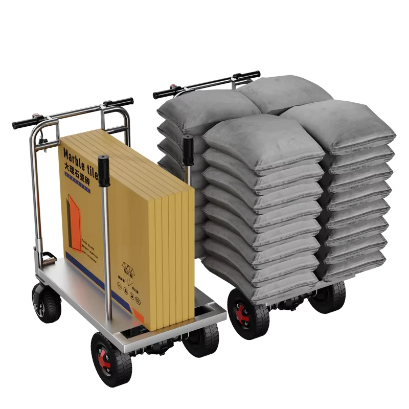 OEM Supported Electric Hand Trolley Heavy Duty Carbon Steel 800kg Load for Multi purpose Material Handling