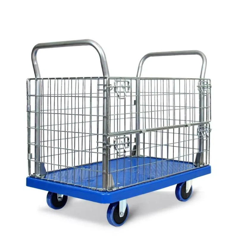 OEM300kg Load Capacity Foldable Rat Cart Handcarts Trolley Dolly Multipurpose Cart for Industrial Warehouse Shopping Storage Use