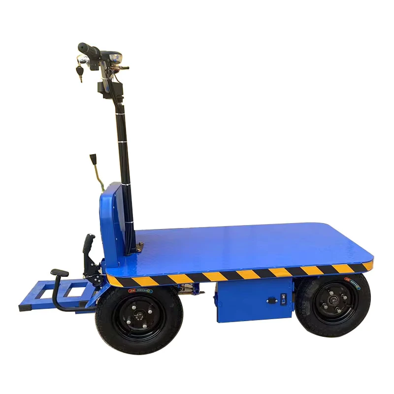 OUtdoor Logistics Cargo Mover Truck Hand Cart Wheel Heavy Electric Trolley For Industrial Powered Wheelbarrow