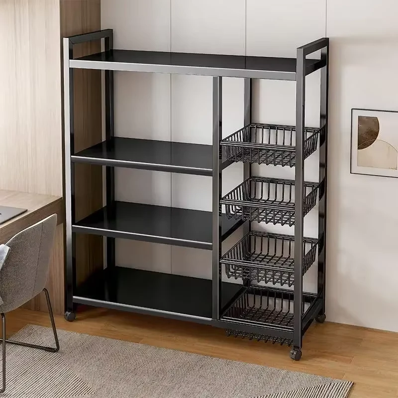 Office Furniture High Quality Multi Layers Metal Profile Storage Rack for Kitchen Shelf or Household Use Magazine Rack