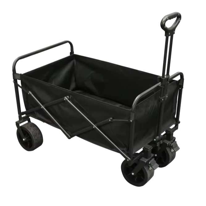 Open Camping Trolley Camp Trailer Extra Large Folding Handcart 200kg Load Capacity Four Wheel Design for Outdoor