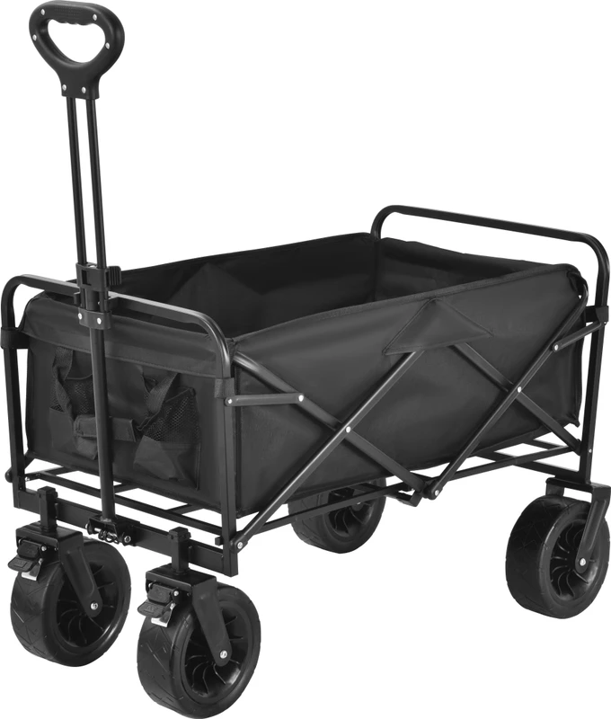 Outdoor Camping Beach Picnic Trolley Heavy-Duty Tank Wheel Portable Folding Trolley