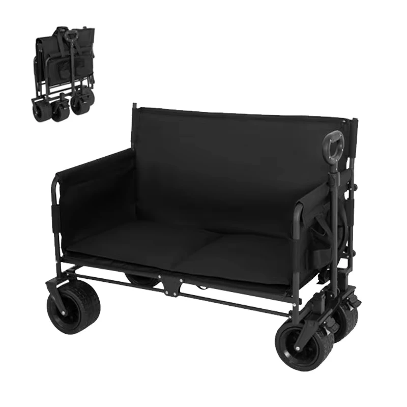 Outdoor Camping Cart Multifunctional Sofa Seat Dual use for Sitting and Lying Camping Cart That Can Be Reclined or Folded