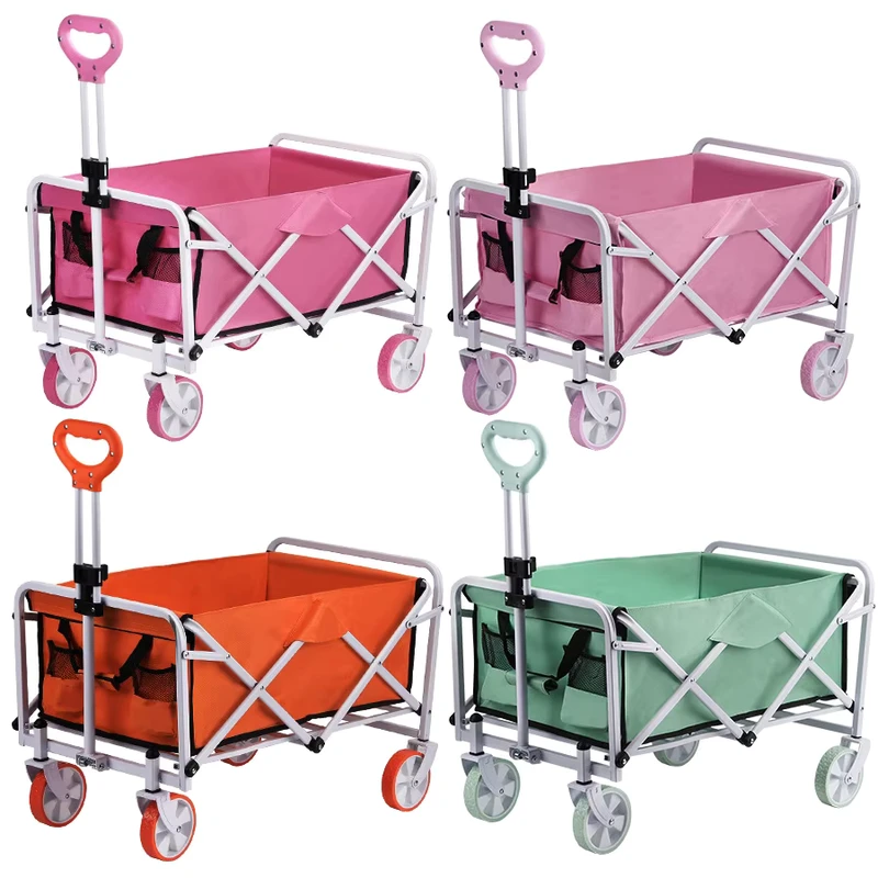Outdoor Camping Detachable Folding Trolley with Strong Load Bearing for Car Camp and Stall Use Private Label