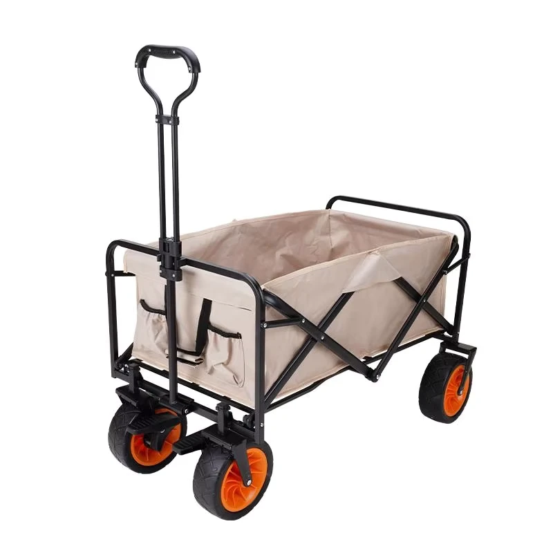 Outdoor Camping Picnic Large Capacity Folding Wagon Heavy Duty Shopping Beach Trolley