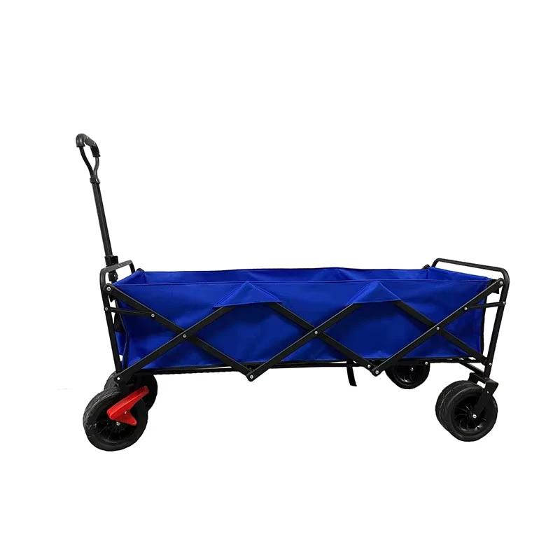 Outdoor Collapsible 160L 150KG Large Capacity Portable Wagon Garden Hand Cart Trolley Beach Cart for Sports Shopping Tools