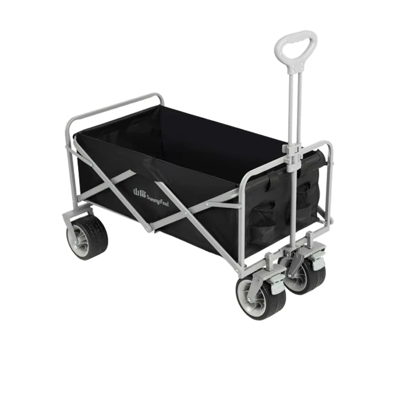 Outdoor Foldable Camp Cart Camping Cart Portable Camping Trolley Trailer