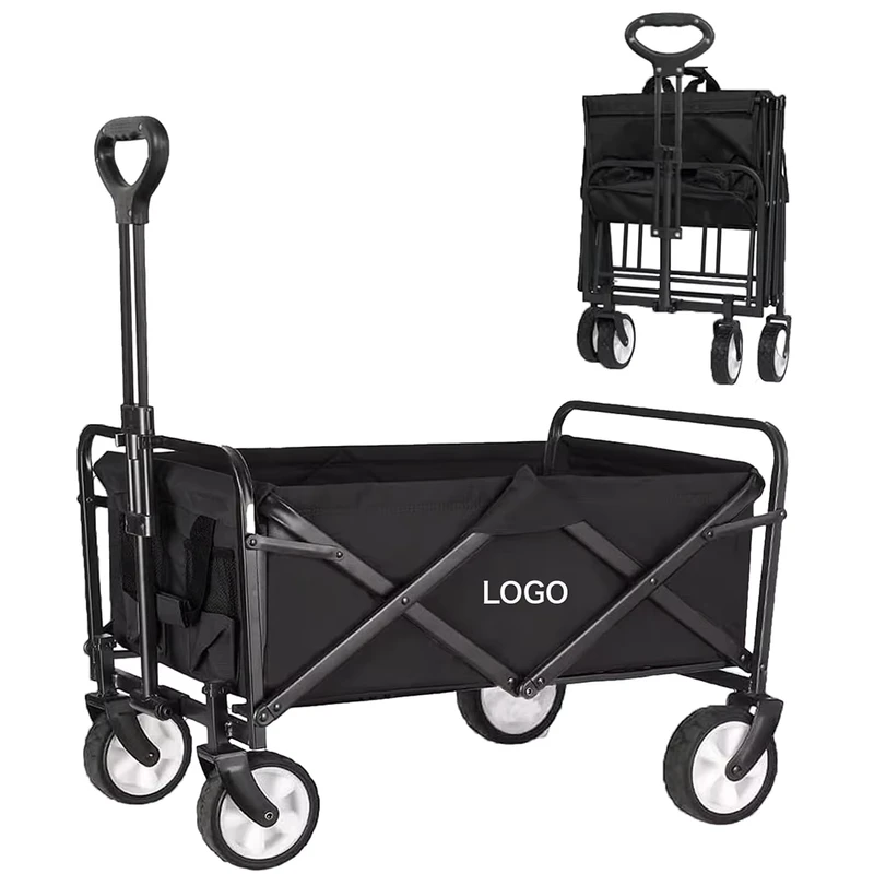 Outdoor Garden & Beach Folding Trolley Cart with Wheels for Camping & Shopping OEM Customizable