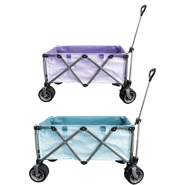 Outdoor Garden Beach Picnic Wagon Camping Cart Trail Foldable Collapsible Folding Utility Trolley Cargo Cart