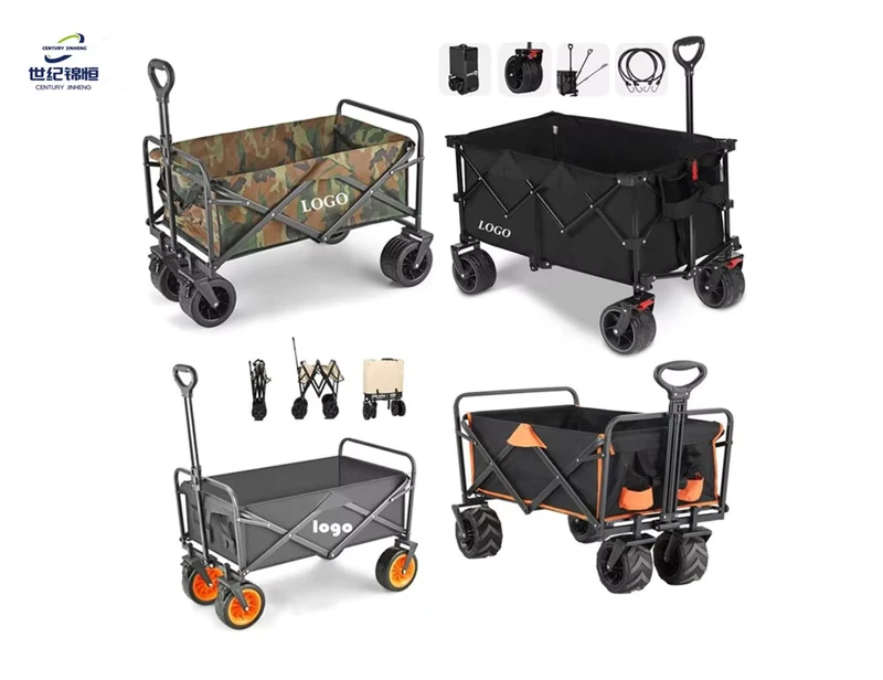 Outdoor Garden Beach Trolley Fishing Folding Camping Cart Wagon Portable Shopping Tour Hand Luggage Cart Trolleys