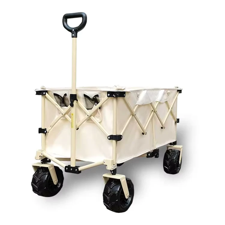 Outdoor Garden Beach Trolley Fishing Folding Camping Cart Wagon Portable Shopping Tour Hand Luggage Cart Trolleys
