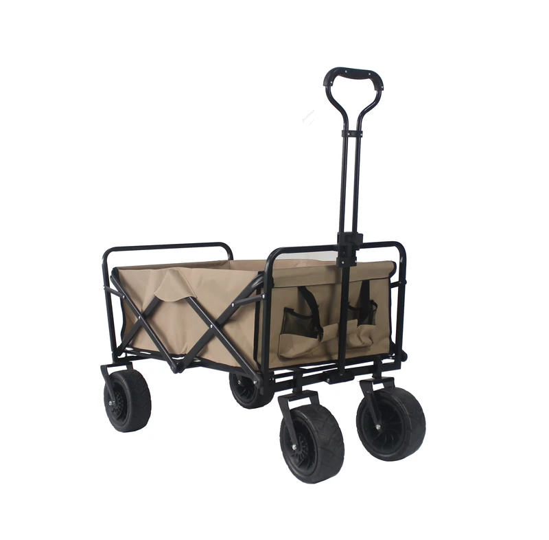 Outdoor Garden Camp Trolley Beach Cart Collapsible Folding Utility Hand Carts Trolley Folding Wagon Outdoor