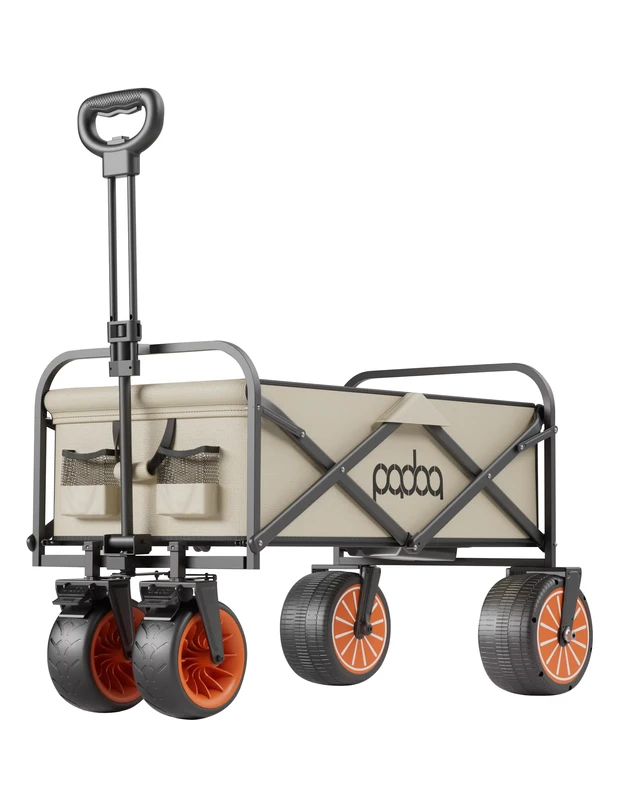 Outdoor Garden Multi functional Folding Camping Cart Portable Beach Trolley Cart Electric Rechargeable Wagon Beach Wagon