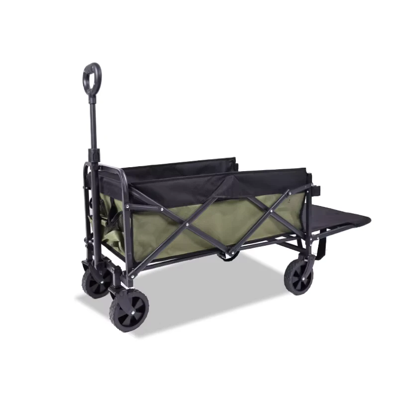 Outdoor Garden Park Utility Kids Wagon Portable 4 Wheel Beach Trolley Cart Foldable Camping Stroller Folding Wagon