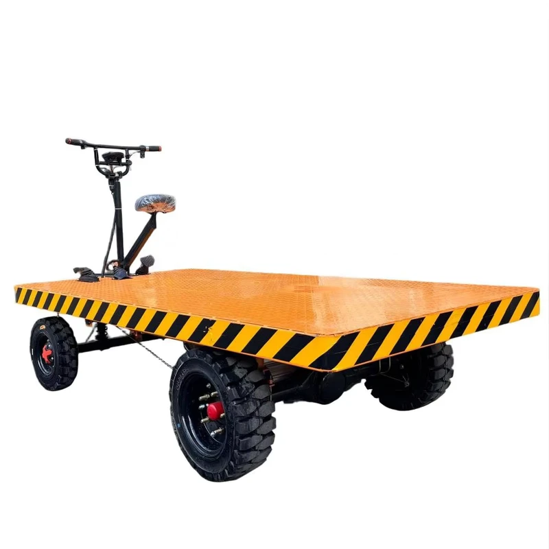 Outdoor Logistics Cargo Mover Truck Hand Cart Wheel Heavy Electric Trolley for Hospital and Industrial