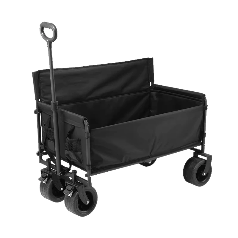 Outdoor Multifunctional Foldable Camping Cart with Sofa Style Design Metal Construction 200KG Load Capacity