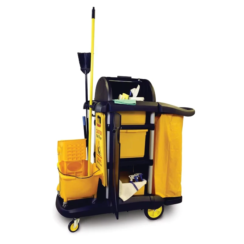 Outdoor Service Multifunction Room Service Housekeeping Replacement Bag Cleaning Janitorial Cart