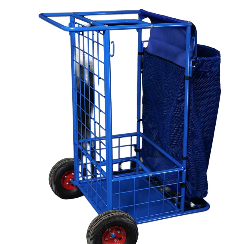 Outdoor Stainless Steel Large capacity Storage Trolley style Portable Bicycle Pushcart Soccer Brand Model 2