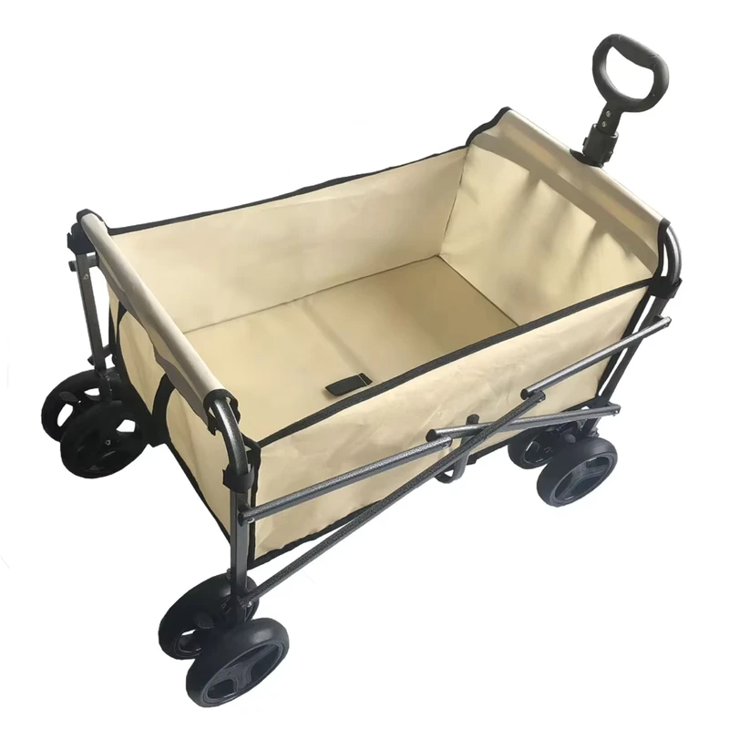 Outdoor Utility Collapsible Lounge Camping Stroller Wagon Cart Beach Outdoor Garden Folding Trolley Cart