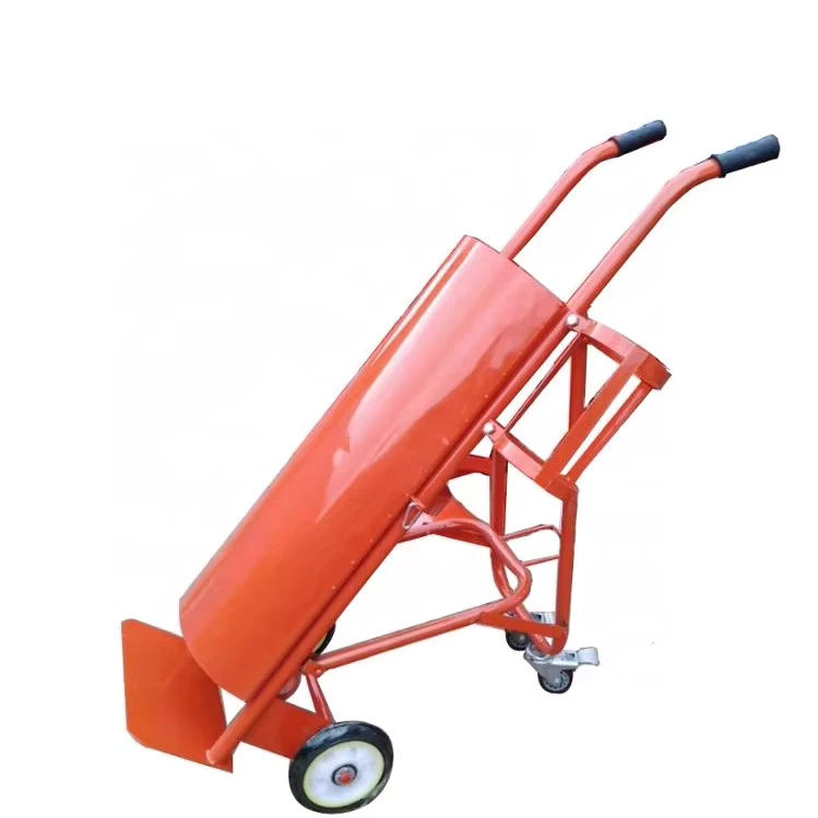 Oxygen Cylinder Trolley Six Wheel Metal Hand Truck